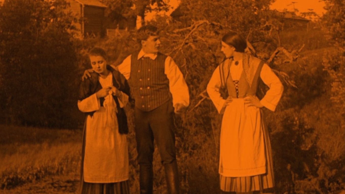 Rikkaan Peltolan talon Niilo-poika kahden naisen, 