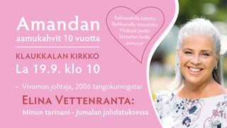 Tapahtuman Amandan aamukahvit 10 vuotta kuva