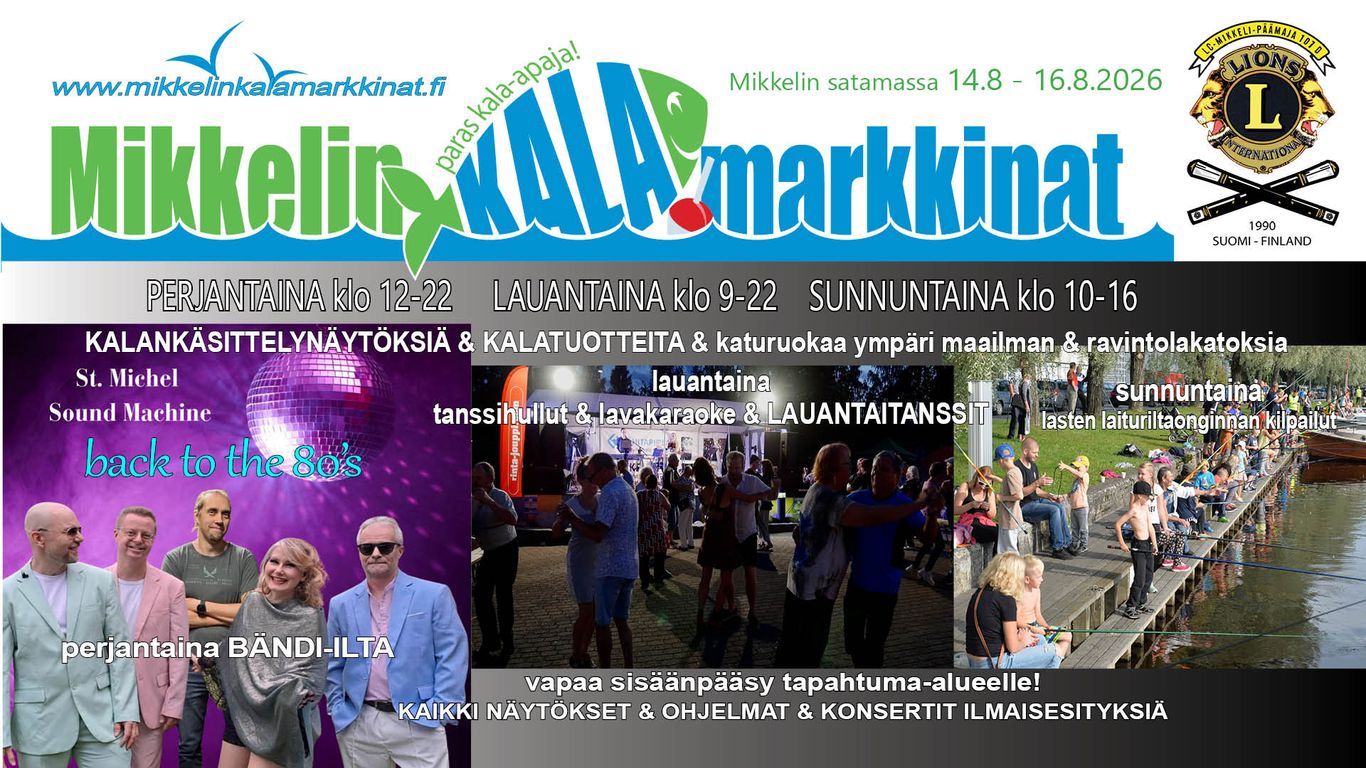 Mikkelin ohjelmalliset Kalamarkkinat 2026
