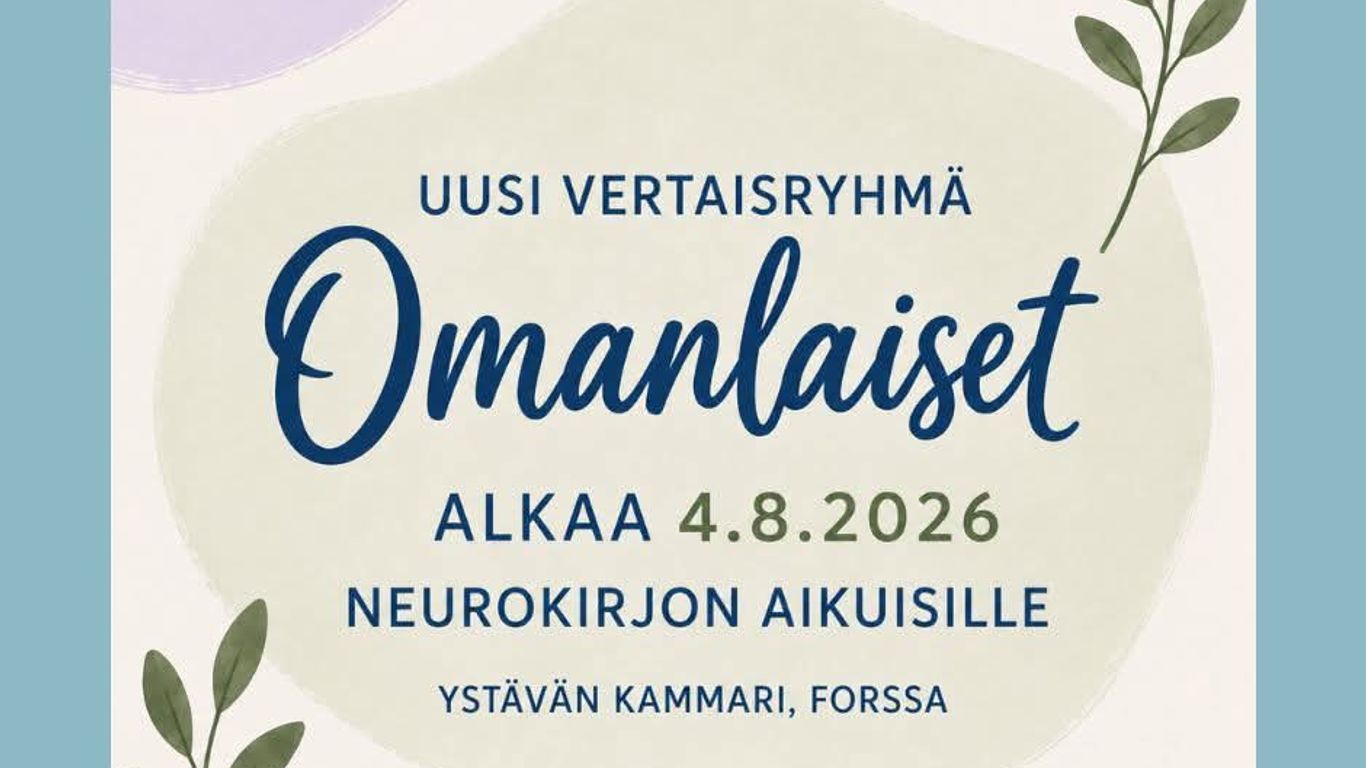 Omanlaiset vertaisryhmä (neurokirjo) - tapahtuman kuva