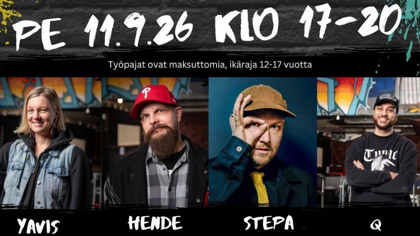 Graffiti & Rap -työpajat nuorille