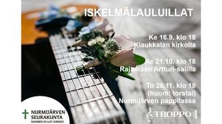 Tapahtuman Iskelmälauluilta Klaukkalan kirkolla 16.9. klo 18 kuva