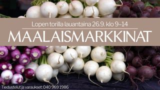 Tapahtuman Maalaismarkkinat Lopella kuva
