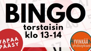 Tapahtuman Bingo: torstaisin klo 13-14.00 kuva