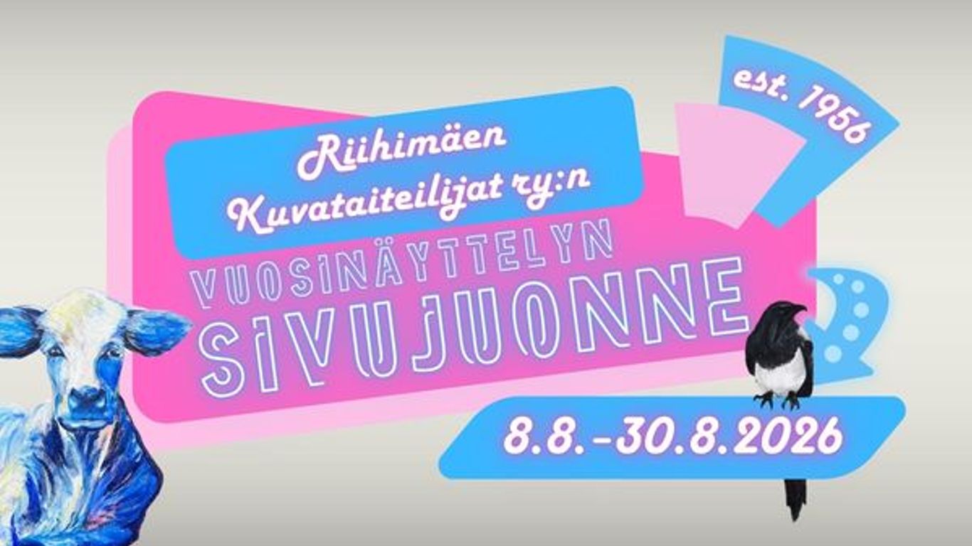 Riihimäen kuvataiteilijat ry:n Vuosinäyttelyn Sivujuonne