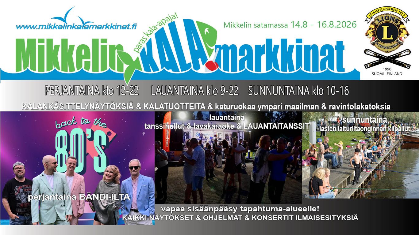 Mikkelin ohjelmalliset Kalamarkkinat 2026