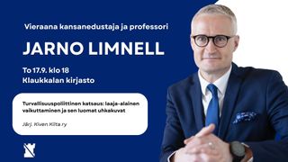 Tapahtuman Vieraana Jarno Limnell kuva