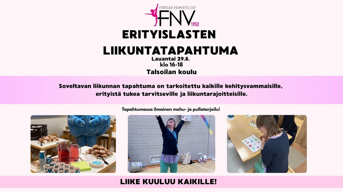 Erityislasten liikuntatapahtuma - tapahtuman kuva