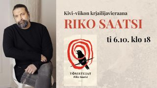 Tapahtuman Kivi-viikon kirjailijavieraana Riko Saatsi kuva