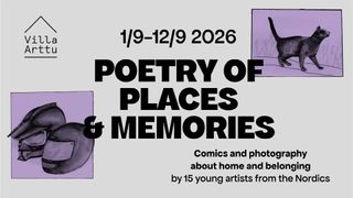Tapahtuman Poetry of places and memories -näyttely kuva