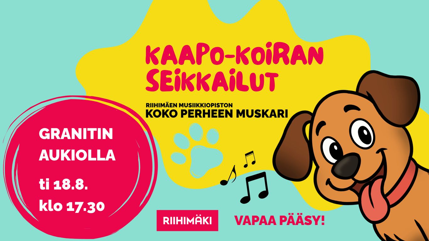 Kaapo-koiran seikkailut - koko perheen muskari!